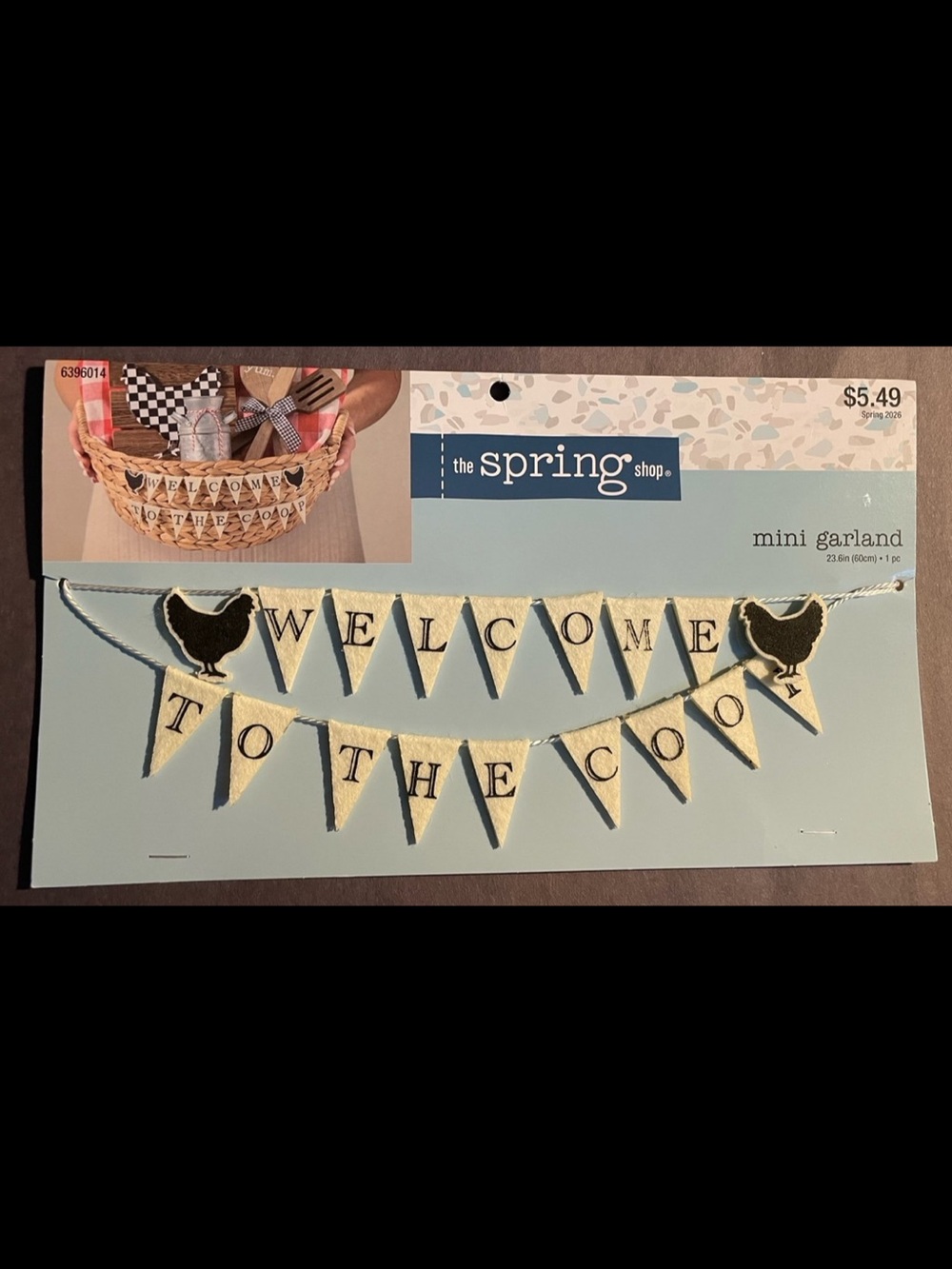 “Welcome To The Coop” Mini Garland